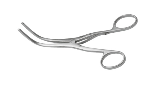 Tracheal foreign body foceps(curved)